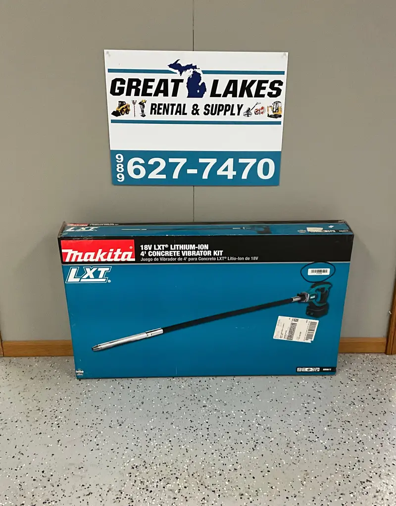 Makita 18V LXT® 4-Foot Concrete Vibrator Kit – With Handle and Hose