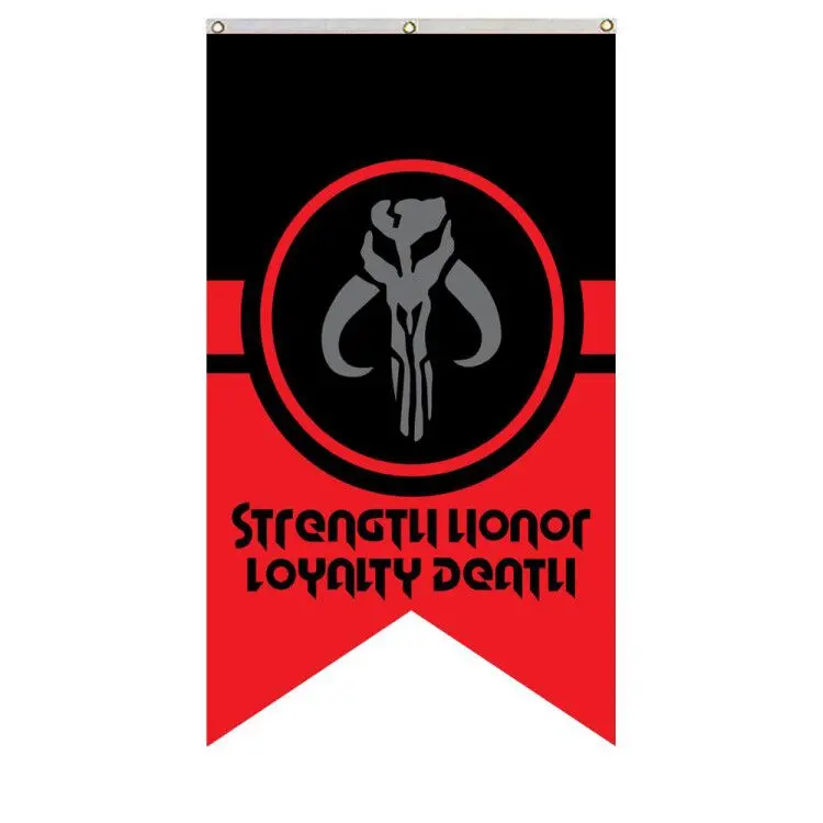 Mandalorian Crest Flag – Star Wars Bounty Hunter Banner
