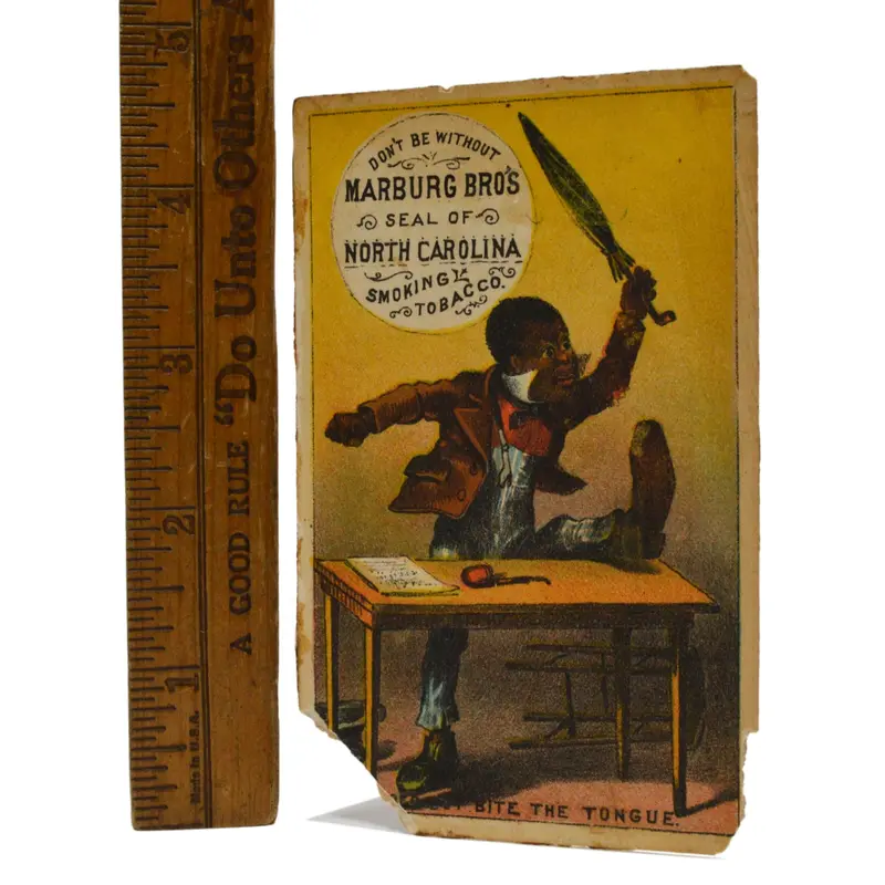 Marburg Bros. Smoking Tobacco Trade Card – Rare Black Americana Advertising Artifact
