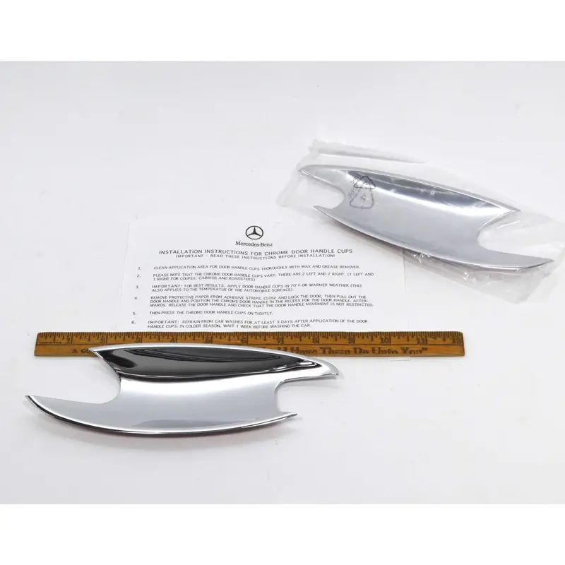 Mercedes-Benz Chrome Door Handle Cup – Two-Piece OEM Replacement for C203/C209/R230