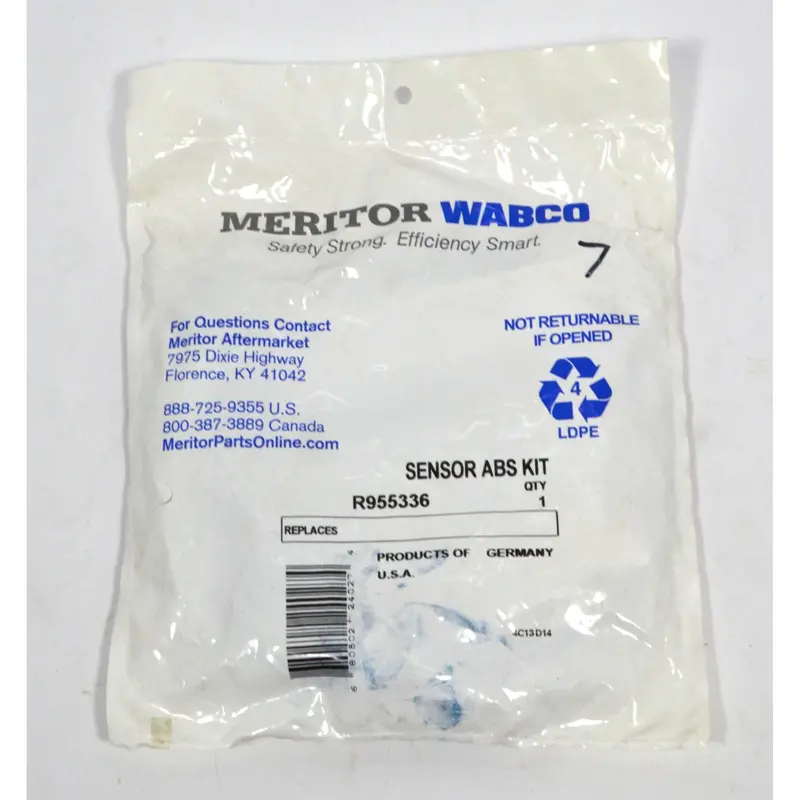 Meritor WABCO ABS Sensor Kit – Part R955336 (Factory Sealed, Multiple in Stock)