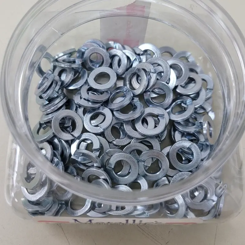 Metallics JLW172 1/4″ Split Lock Washers – Zinc-Plated Steel (100-Pack)