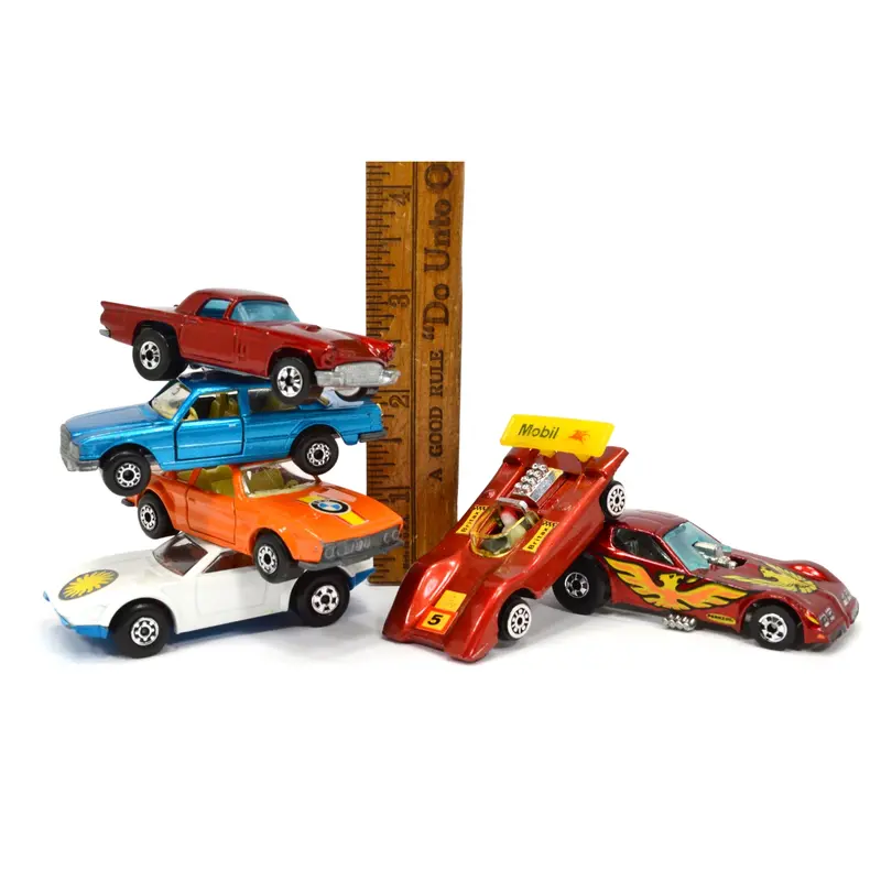 Mixed Vintage Diecast Car Lot – 6 Vehicles Including Marauder ’57 T-Bird & BMW