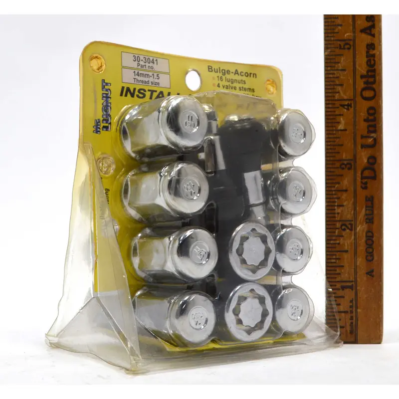 MR Lugnut Installation Kit – 16 Bulge-Acorn Lug Nuts (14mm×1.5, #30-3041)