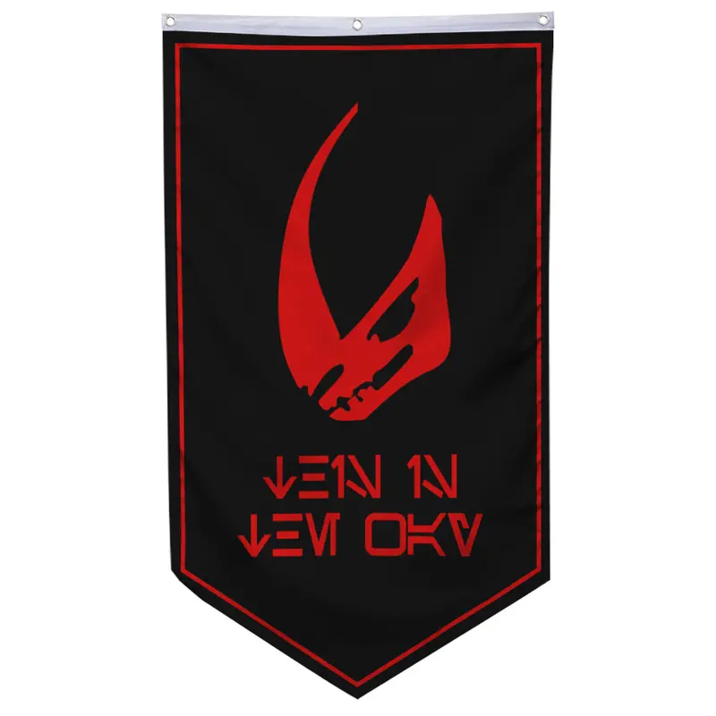 MUDHORN SIGNET Mandalorian Crest Banner – Official-Style Decor