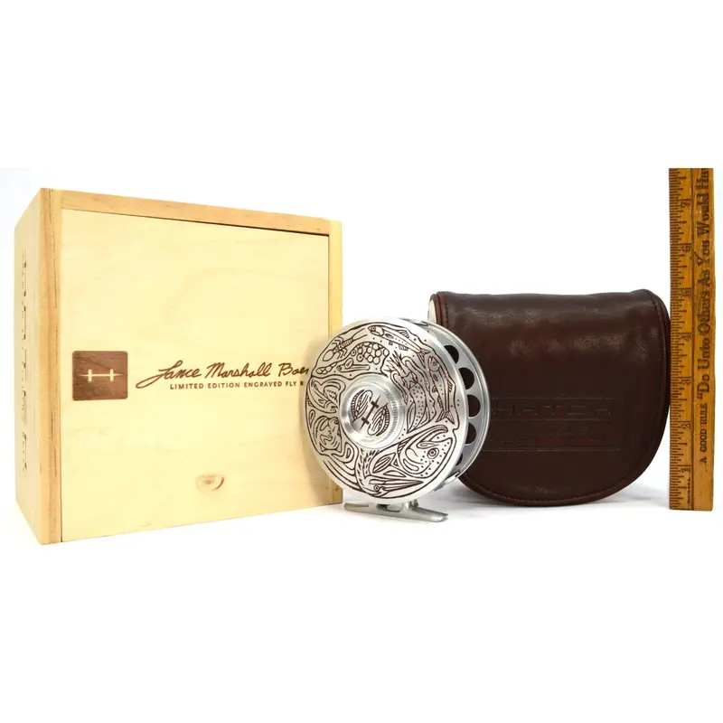 New-in-Box Hatch Engraved Fly Reel Model 7 Plus Featuring ‘Steelhead Lifecycle’ Limited Edition Design
