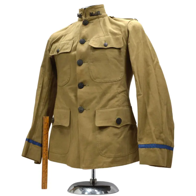 New Jersey Reserve Infantry WWI Lieutenant Blouse – Blue-Striped Officer Uniform Jacket
