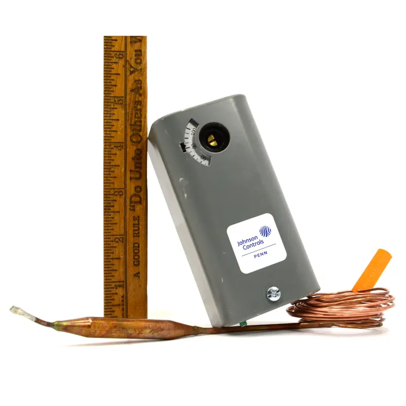 New Johnson Controls Remote-Bulb Thermostat – Model A19ABA-40 Temperature Control Unit