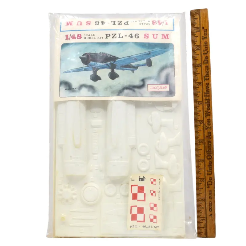 New PZL-46 Sum 1:48 Scale Polish Airplane Model Kit by MiniPlast