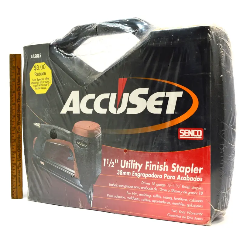 New Senco AccuSet 1-1/2″ Pneumatic Finish Stapler – Model A150LS Utility Nailer