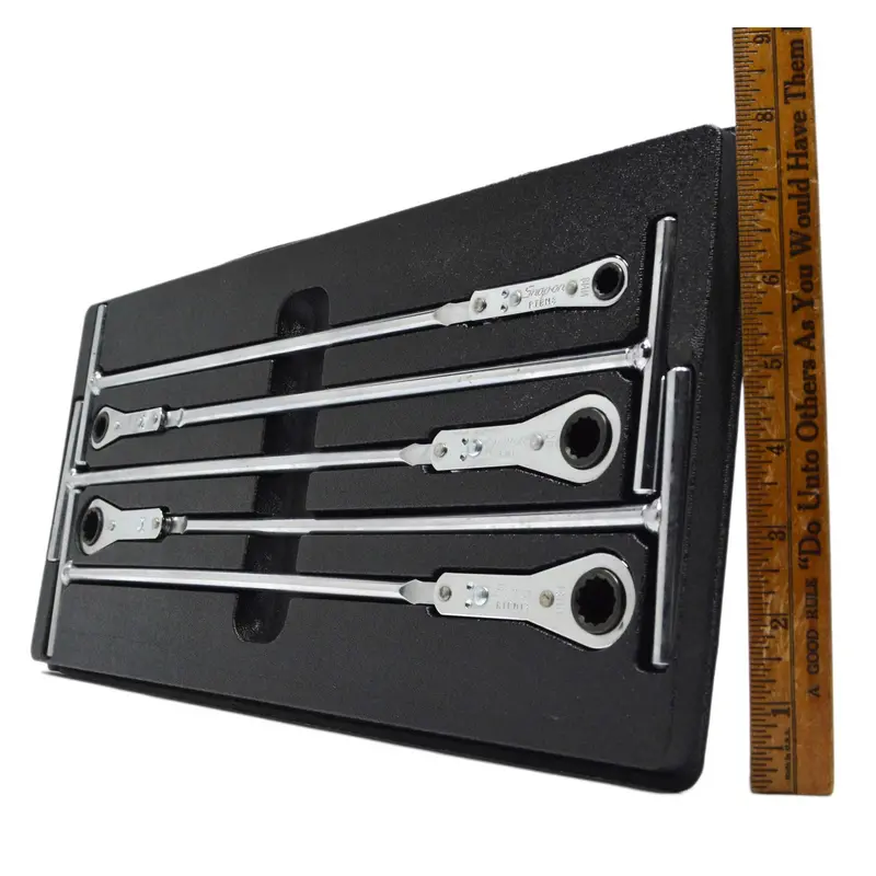 New Snap-on Metric T-Handle Ratchet Wrench Set – 5-Piece, 8–14mm, 12-Point Design