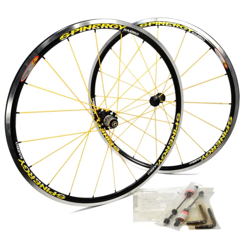 New Spinergy XAERO Road Bike Wheelset – Pair of 700c (622x13mm) Alloy Wheels, 6000 Series