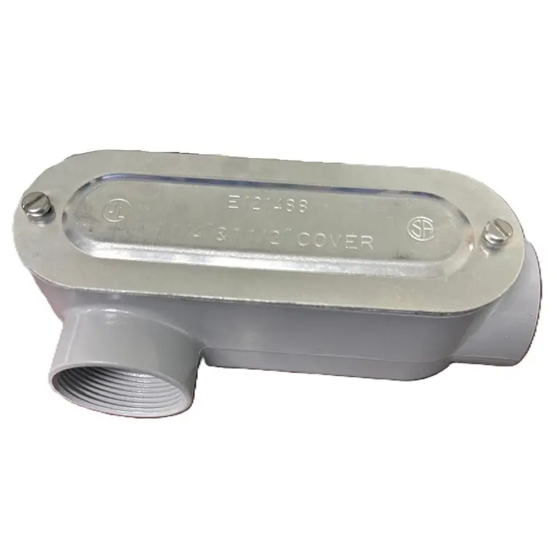 Open-Box 1.5″ Type LR Aluminum Elbow Conduit Body – E121488 with Cover & Gasket