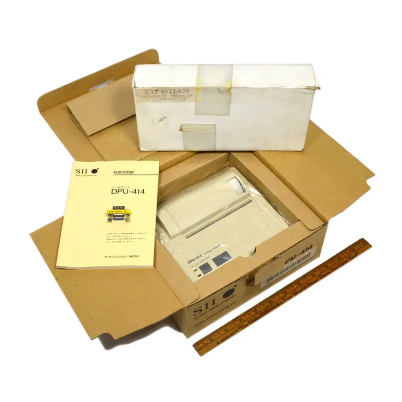 Open-Box Seiko DPU-414 Thermal Printer with Five NAP-0112-025 Paper Rolls – Includes Original Box