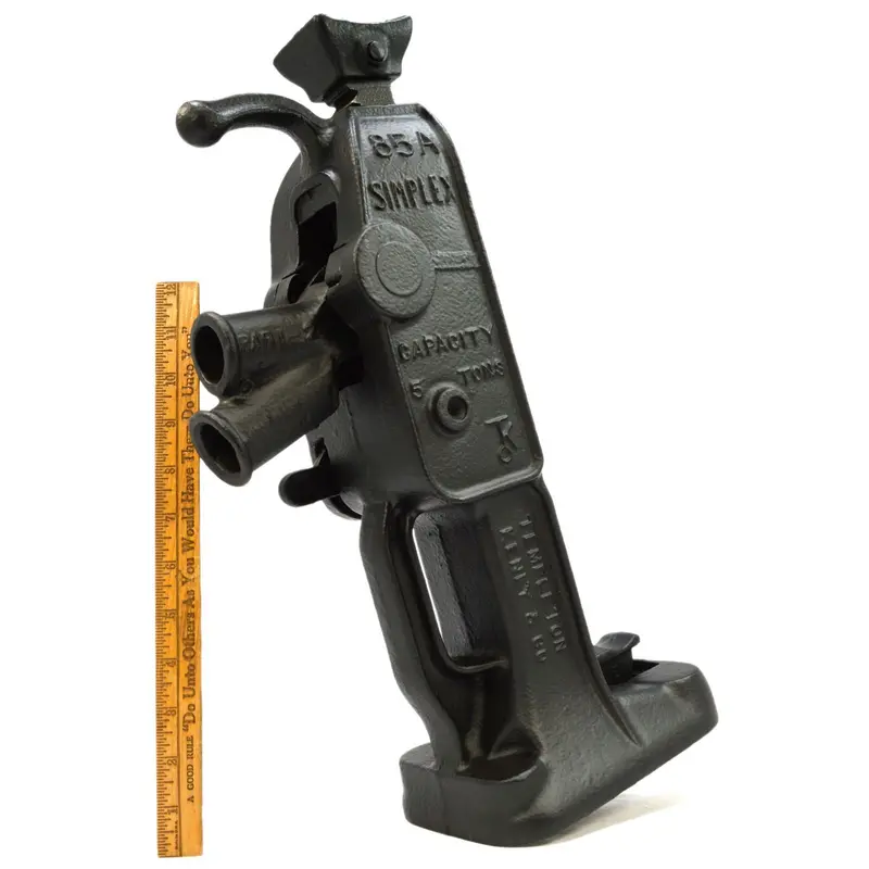 Operational Restored Templeton Kenly & Co. Simplex #85A Railroad Jack – 5-Ton Capacity