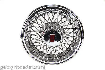 Original 1980s Oldsmobile Custom Cruiser 15-Inch Wire-Spoke Hubcap