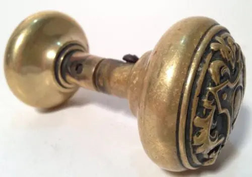 Ornate Antique Brass Door Knob – Excellent Original Condition
