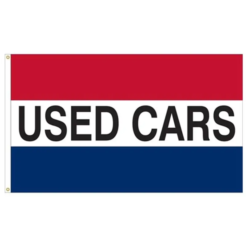Pre-Owned Vehicles Banner – Automotive Marketing Flag for Indoor & Outdoor Display