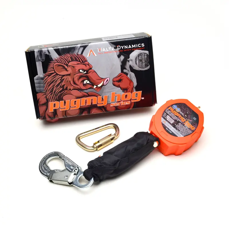 Pygmy Hog 11′ Self-Retracting Lifeline with Steel Snap Hook