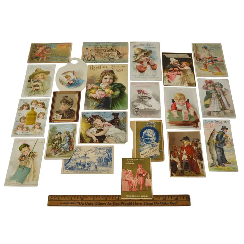Quack Medicine Trade Card Collection — Twenty-One 19th-Century Remedies Including Brown’s and Carter’s