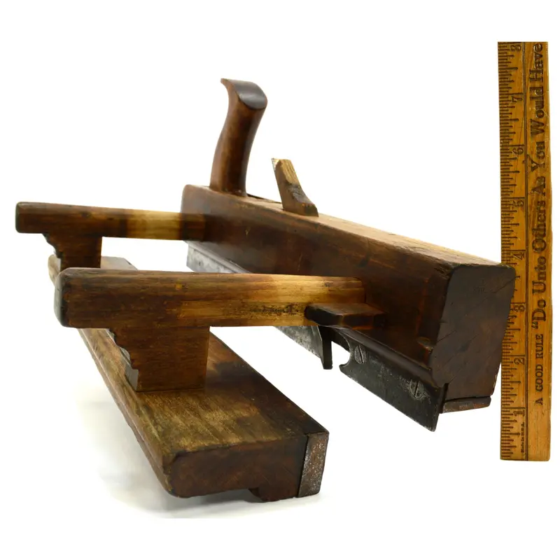 Rare Antique John Bell Philadelphia Wooden Combination Molding Plane – Complex Victorian-Era Tool