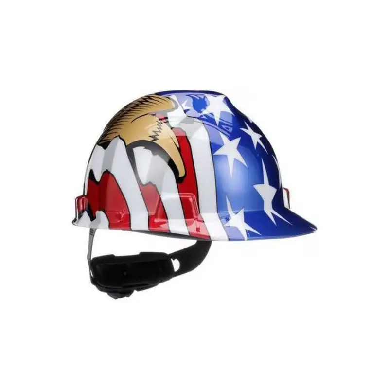 Red Eagle–Branded Front Brim Hard Hat – Class E, Ratchet 4-Point Suspension