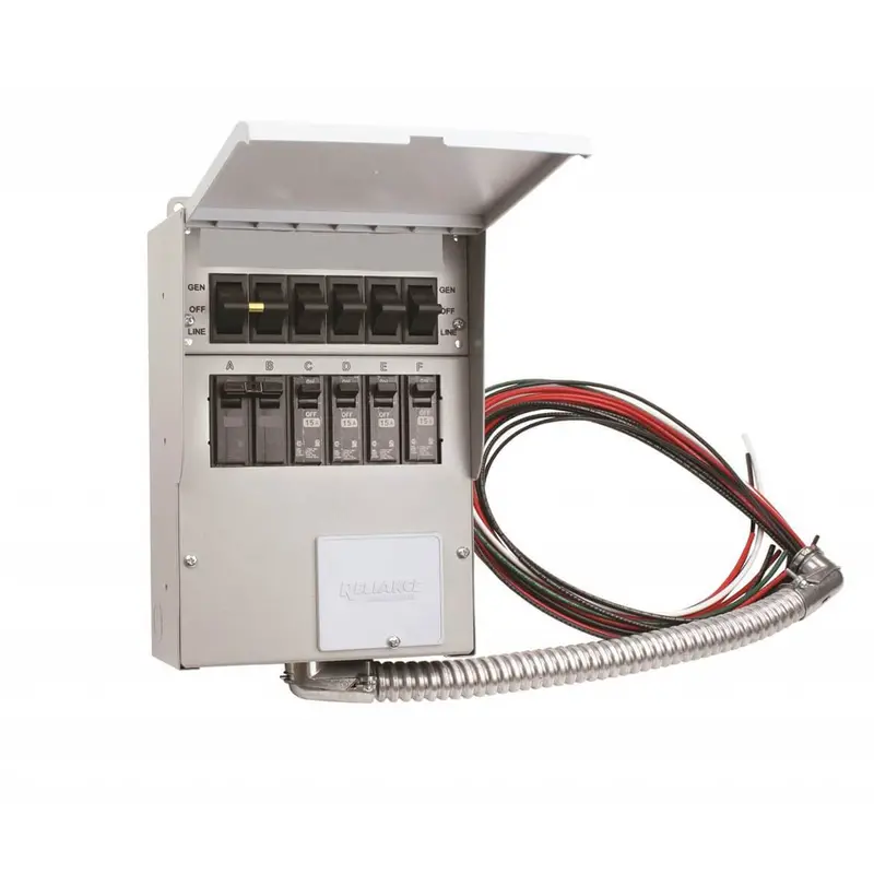 Reliance 306D 30-Amp Indoor Transfer Switch – 6-Circuit, 120/240V Pro/Tran Series