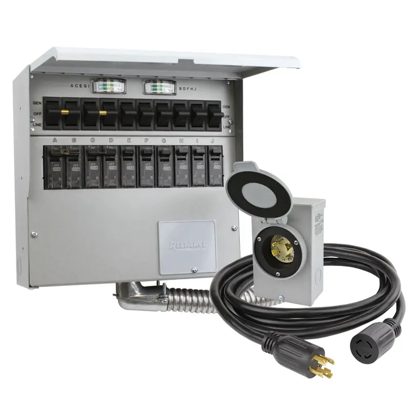 Reliance 310CDKN 30-Amp Manual Transfer Switch Kit — 10-Circuit Design