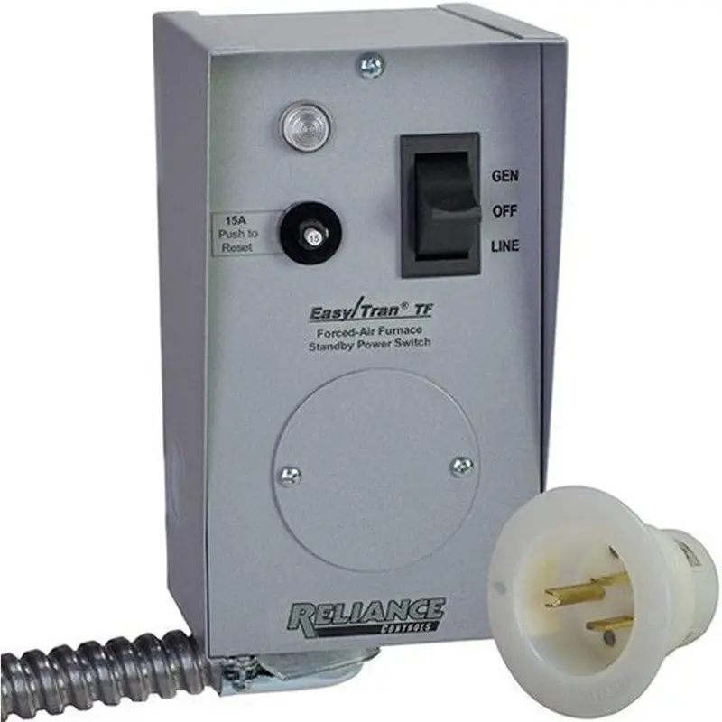 Reliance TF201W 20-Amp Easy/Tran Furnace Transfer Switch – Gray