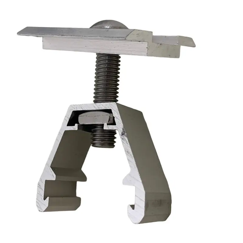 Renusol 460011 Middle Clamp for Solar Panel Racking – Mill Finish, Pack of 9, Open-Box