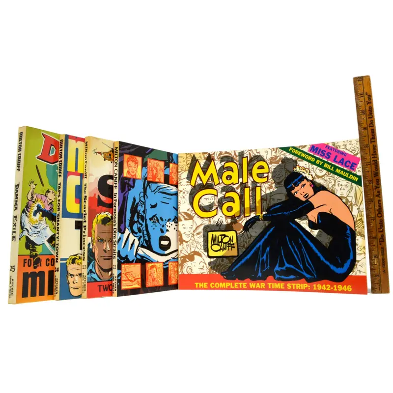 Reprint Comic Book Bundle – 5 Milton Caniff Paperbacks: Male Call, Scarlet Princess & More