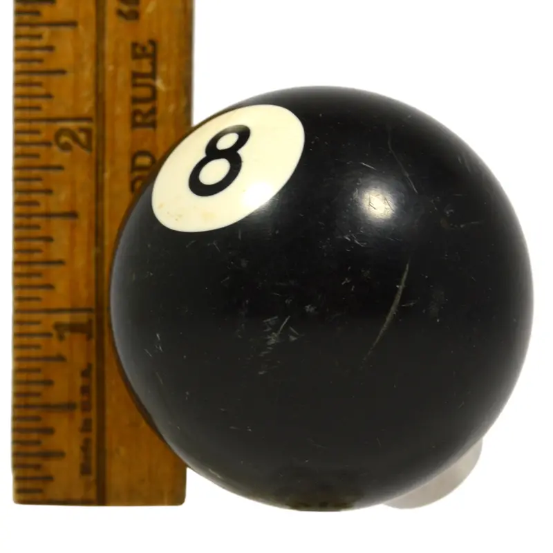 Retro 8-Ball Gear Shift Knob – Hot Rod & Rat Rod Style, Adjustable Screw-Mount Base