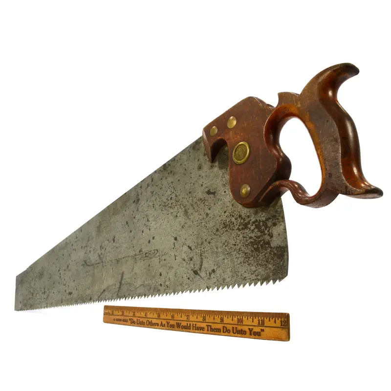 Richardson Brothers No. 7 Rip Saw – 19th-Century Straight-Back Design, 4.5 Teeth Per Inch
