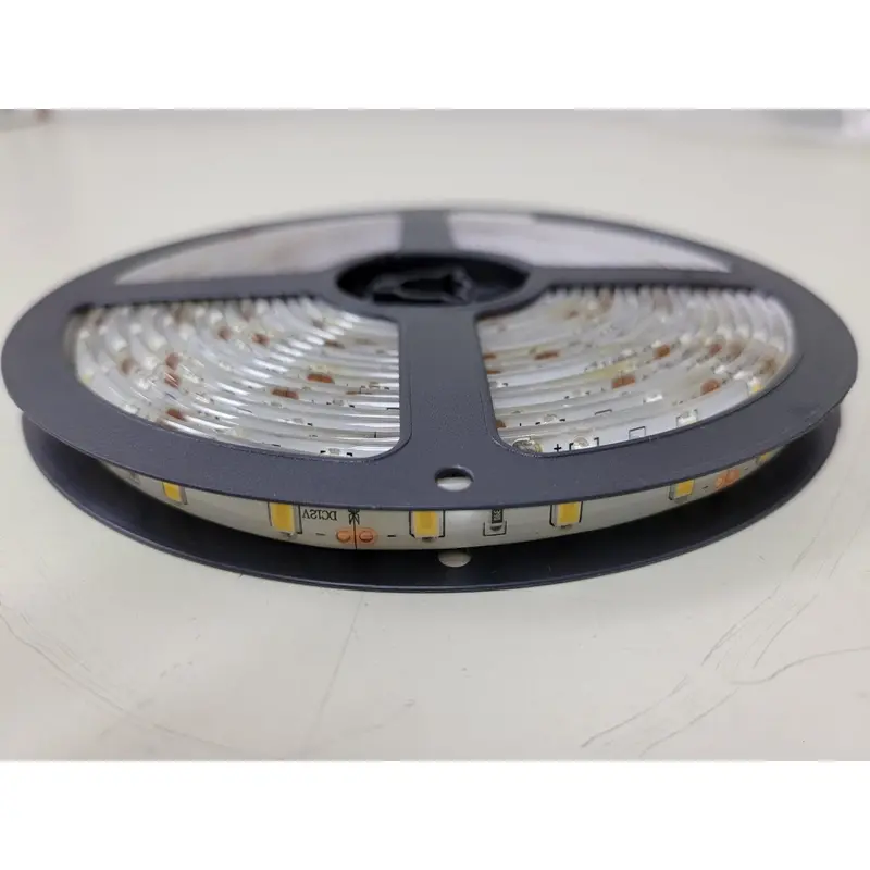 RoHS-Compliant SMD5630 Warm White LED Strip – 5-Meter Roll, DC12V