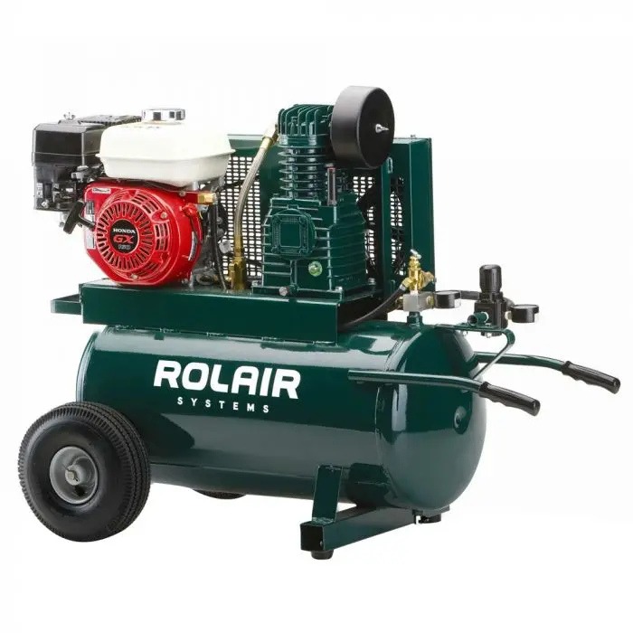 ROLAIR 5.5 HP Wheeled Gas Air Compressor – 20-Gallon Tank