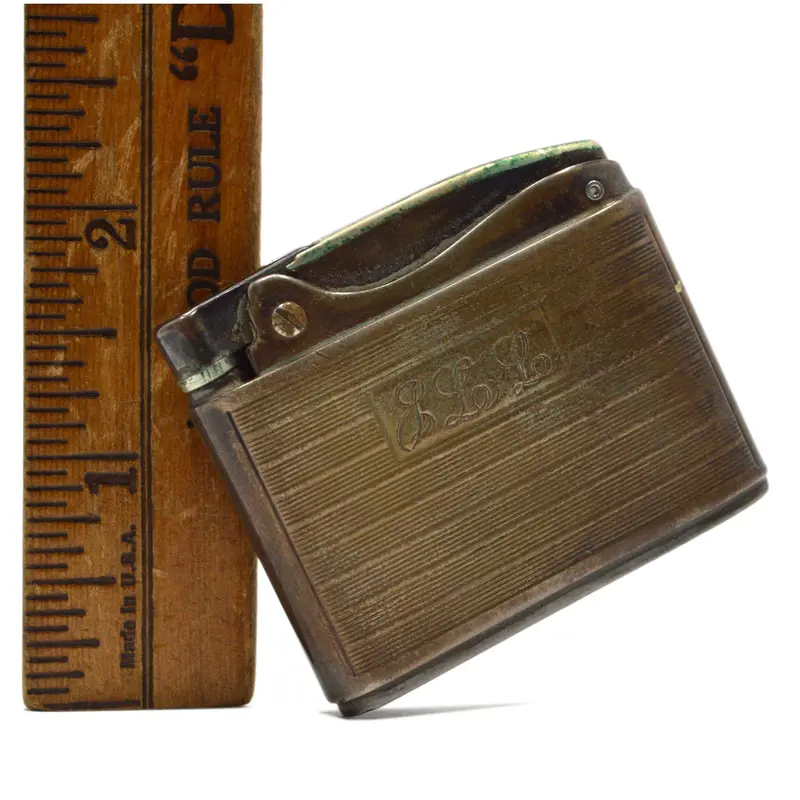 Ronson Adonis Sterling Silver Automatic Lighter – Engraved, Includes Original Pouch