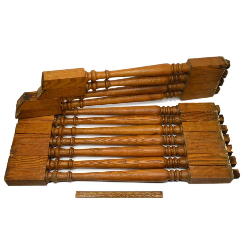 Salvaged Antique Architectural Spindles — Set of 11 Stair Rail Turnings