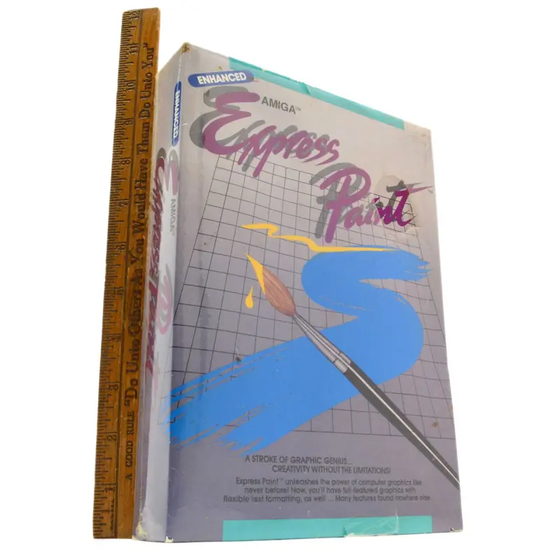 Sealed Amiga Enhanced Express Paint — Shrink-Wrapped Graphics Software for Amiga Computers