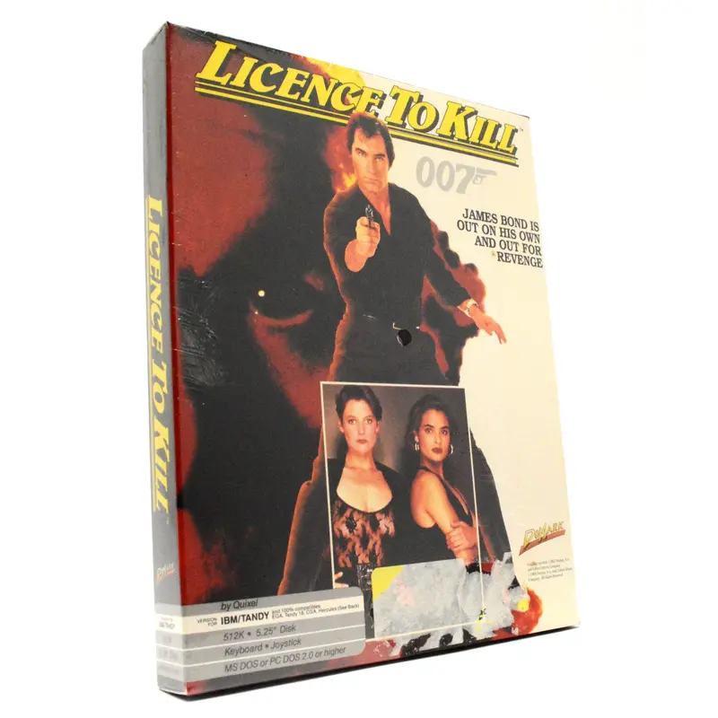 Sealed James Bond Adventure ‘Licence to Kill’ for IBM/Tandy/MS-DOS – 007-Themed PC Game, 1988