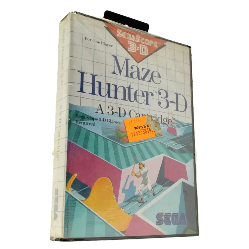 Sealed Sega Master System Game – ‘Maze Hunter 3-D’ with SegaScope Support (1988)