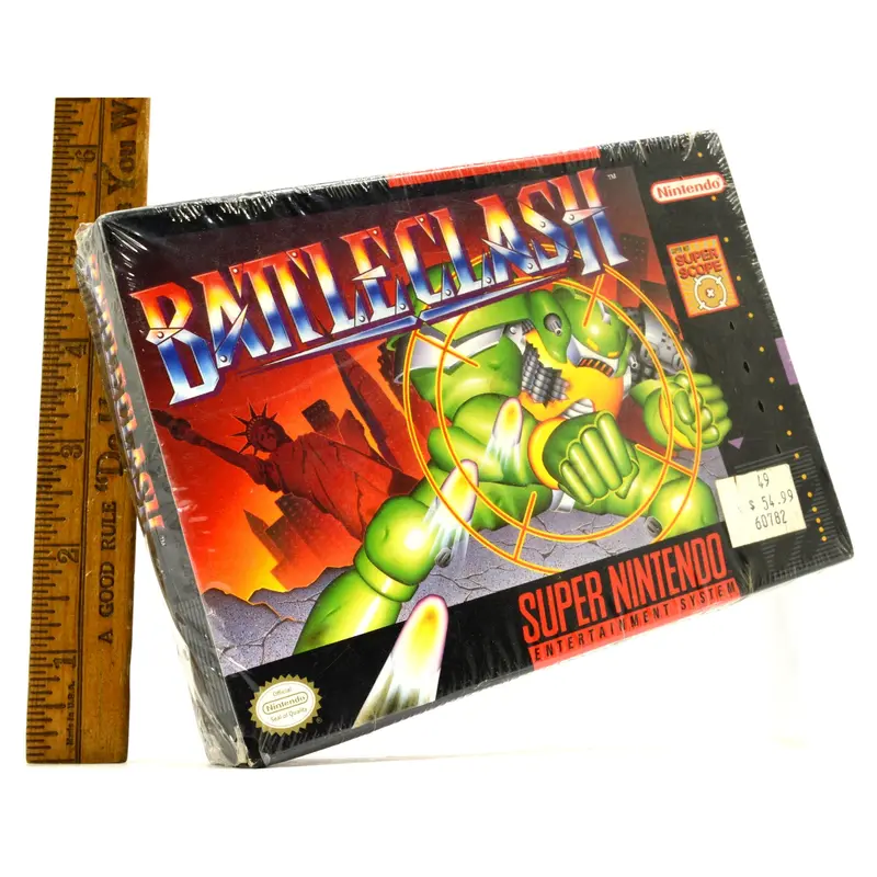 Sealed SNES Battle Clash – Factory-Shrink-Wrapped Super Nintendo Video Game