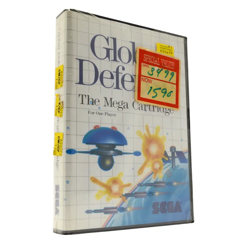 Sega Master System ‘Global Defense’ – Strategic Real-Time Tactics Game, Factory Sealed, 1988