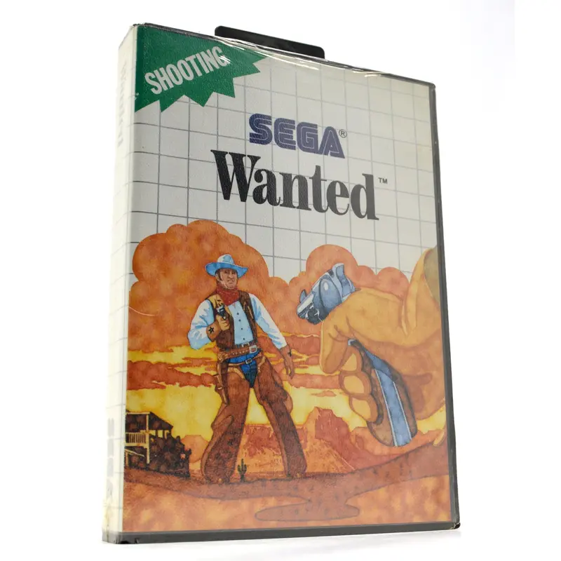 Sega Master System ‘Wanted’ – Classic Shoot-‘Em-Up Cartridge, Factory Sealed SMS Release
