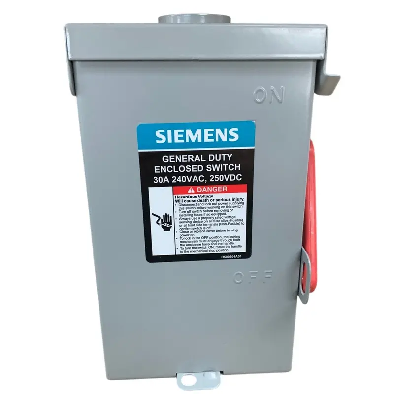 Siemens GNF321NRA Fusible Safety Switch – 30A, General Duty, Open-Box Unit