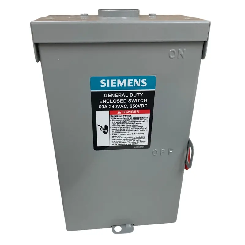 Siemens GNF322NRA 60A Fusible Safety Switch – New Open-Box General Duty Model