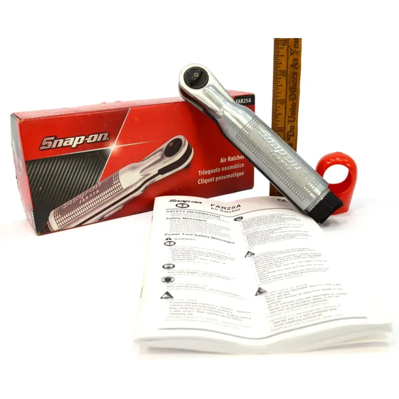 Snap-On FAR25A Air Ratchet: 1/4″ Drive, 5–25 ft-lb Torque Range — New in Box
