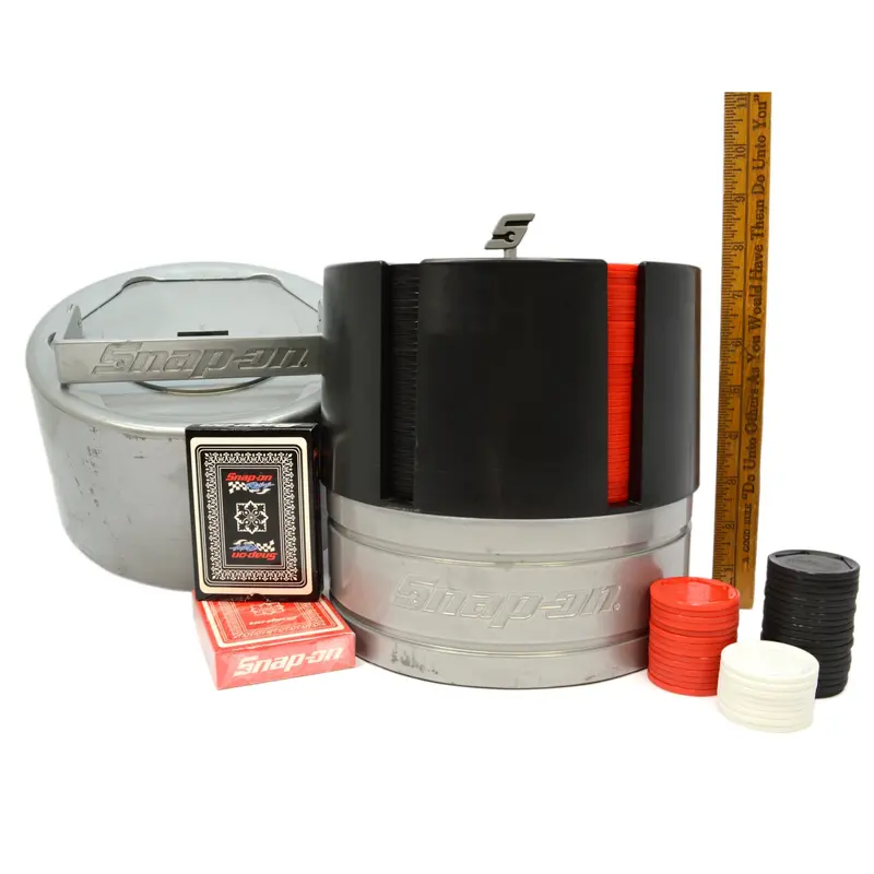 Snap-On Promotional Poker Set – Socket-Shaped Design, Crown Premiums (2004), Lightly Used