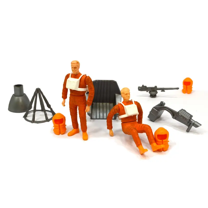 Space: 1999 Action Figure Pair — Licensed ATV Figures (c.1975) with Accessories