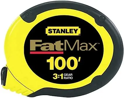 Stanley FATMAX 100-Foot Long Tape Measure with Stainless Steel Blade