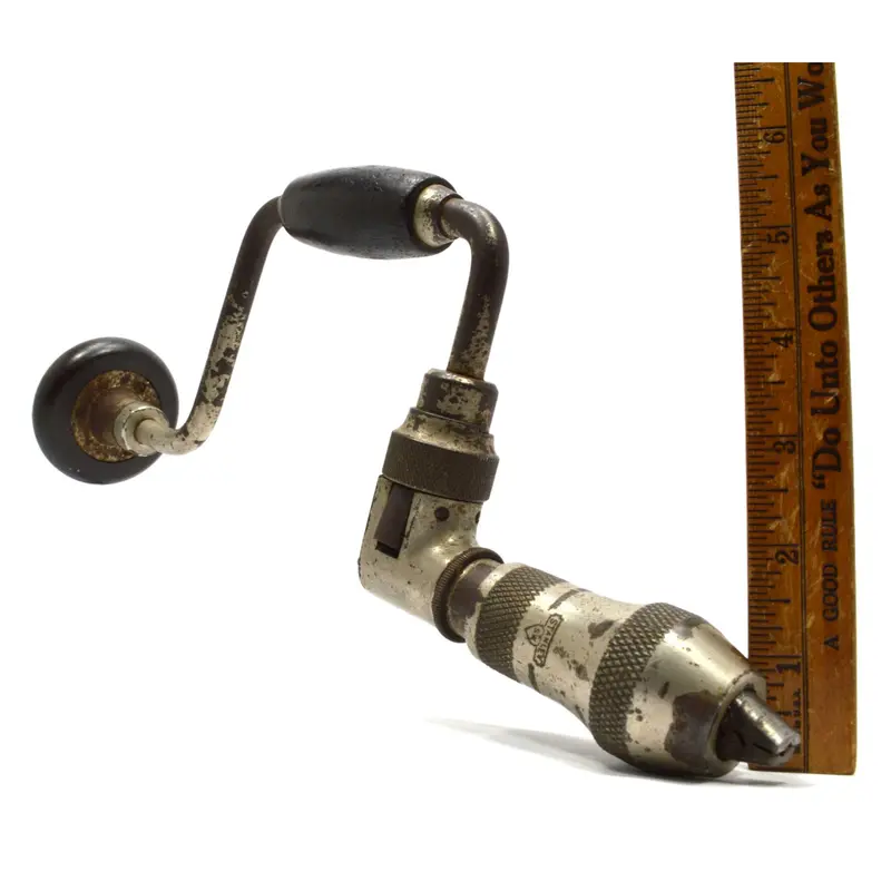 Stanley No. 923 Eggbeater Bit Brace – Cocobolo-Handled Drill from ~1905